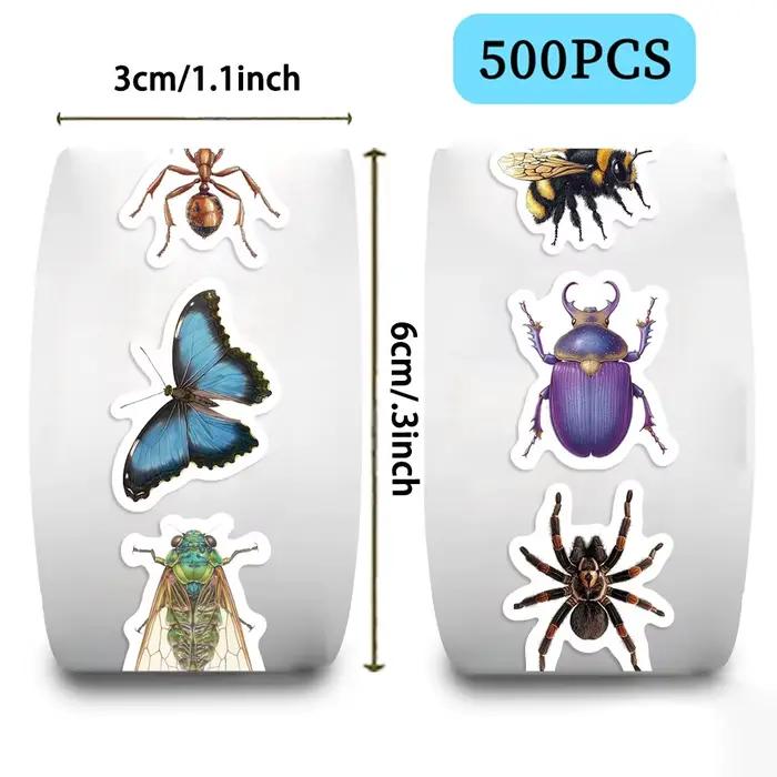 Ensemble d'autocollants insectes de dessin animé