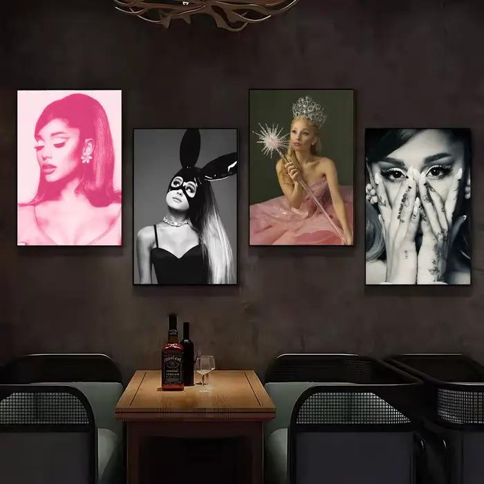 Affiches de la chanteuse Ariana Grande, décoration de chambre Anime, décoration murale pour sac à dos, art mural musical
