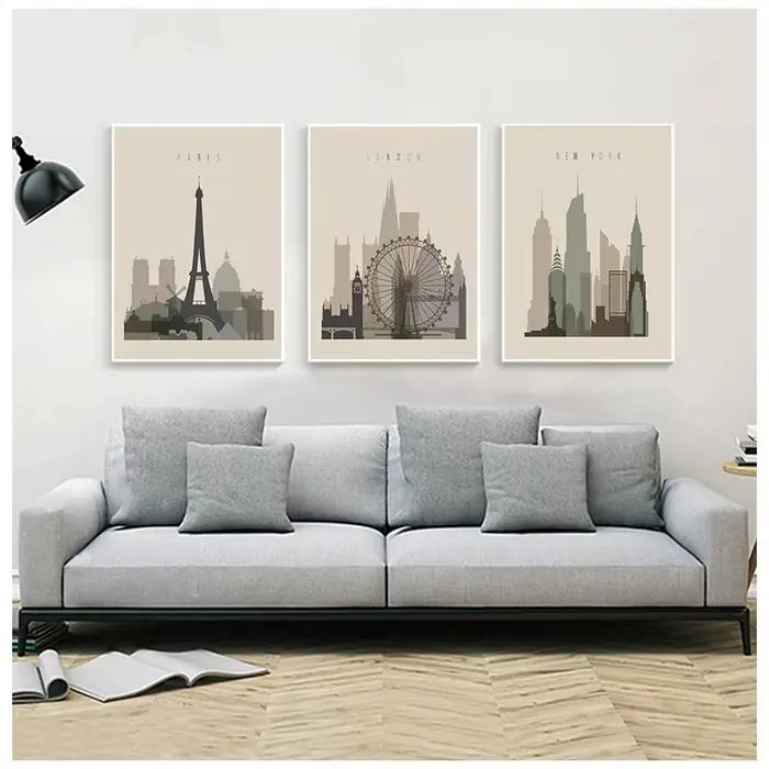 Affiches rétro d'interconnexion pour décoration de chambre à coucher