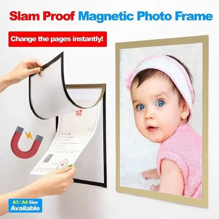 Cadre Photo Magnétique A3 A4 de 8.5x11 Pouces