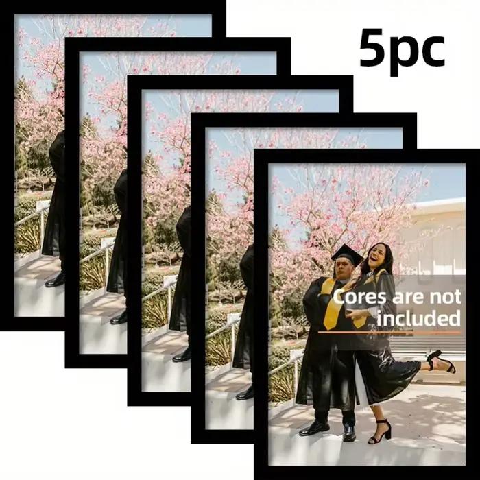 Cadres photo en bois noir A4 pour mur