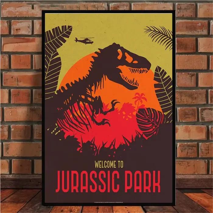 Affiche de film du monde des dinosaures du Jurassic Park