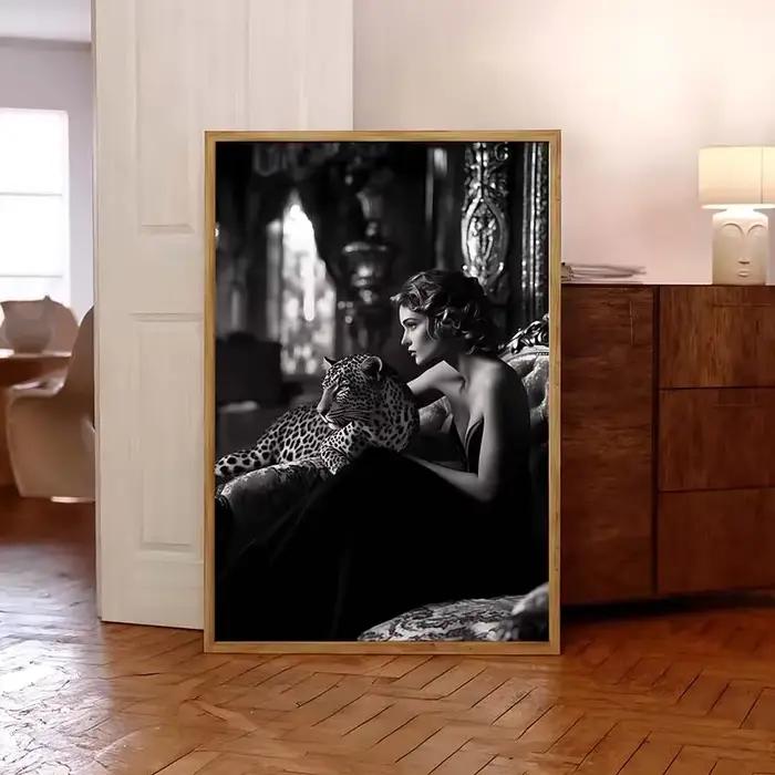 Toile de peinture de Magazine de mode noir et blanc
