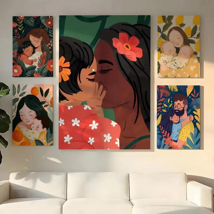 Peinture Calligraphique sur Toile Eco HD avec Cadre Intérieur en Option | Décoration de couloir