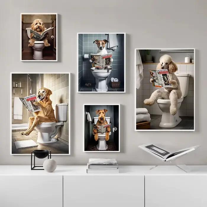 Affiche de salle de bain amusante