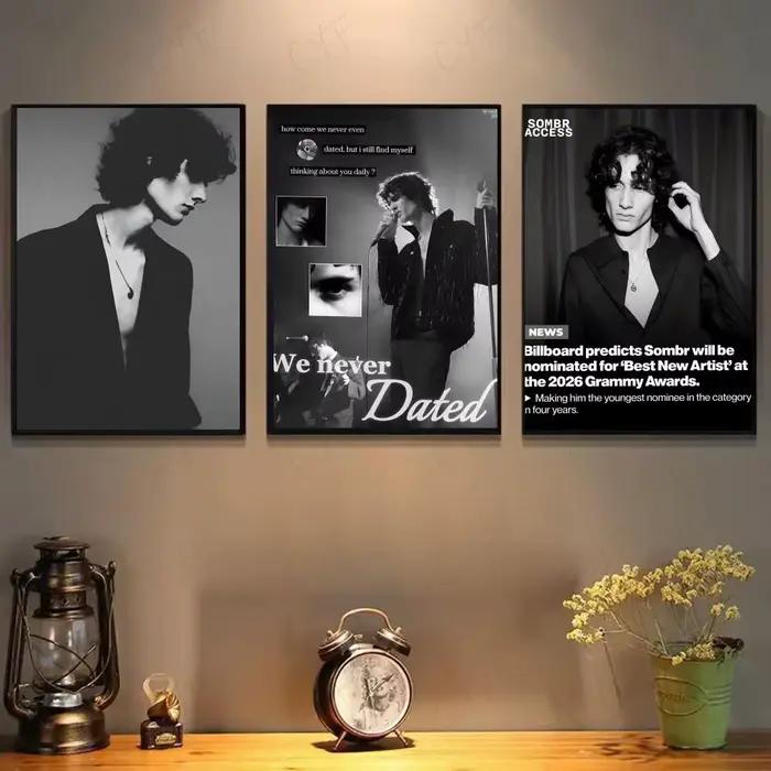 Affiche de chanteur s-ombr en papier imprimé