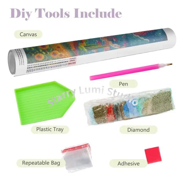 Peinture Diamant Nouveauté Animaux 5D Kits de Mosaïque