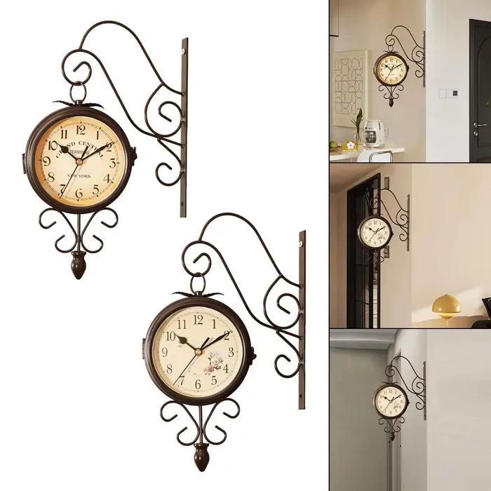 Horloge murale Double face