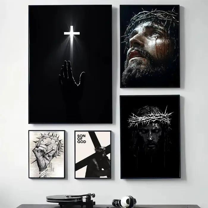 Affiches de la lumière sainte de la croix de jésus