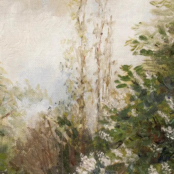 Toile de peinture à l'huile Vintage de paysage d'été