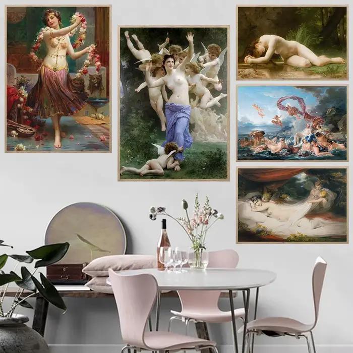Artiste nordique classique William Aitty nu œuvre Vintage affiches imprime toile peinture mur Art photo salon décor à la maison