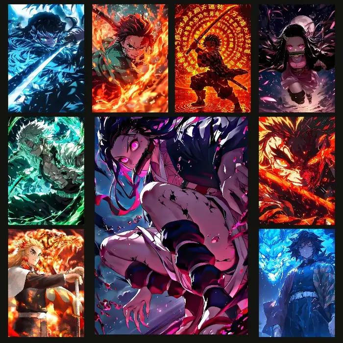 Affiche de dessin animé Demon Slayer