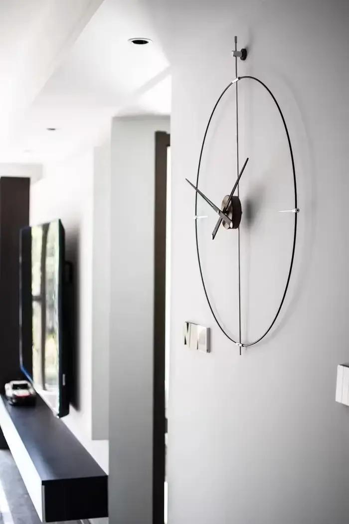 Grande horloge murale silencieuse 3D