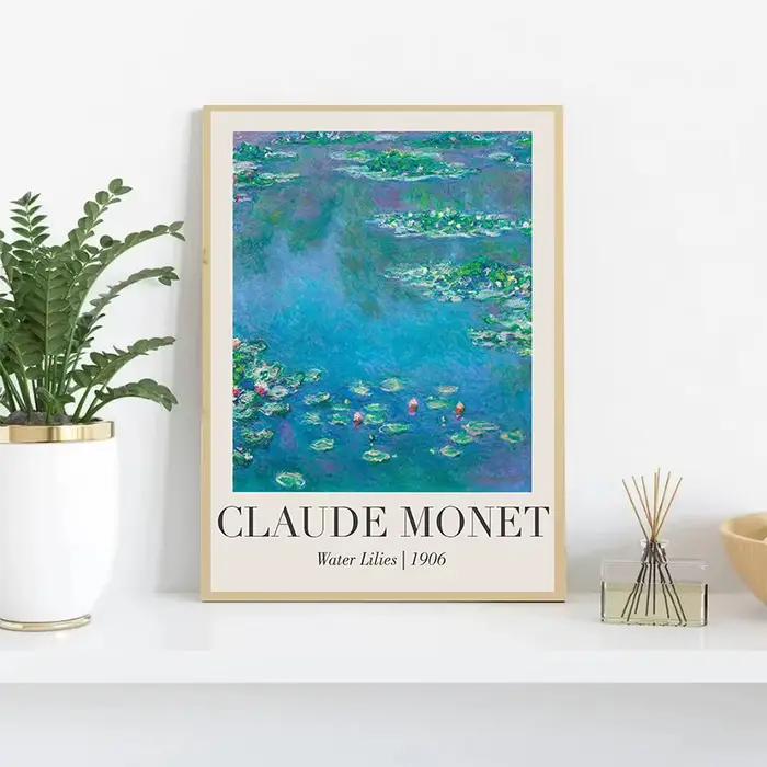 Affiche d'artiste impressionniste de Claude Monet
