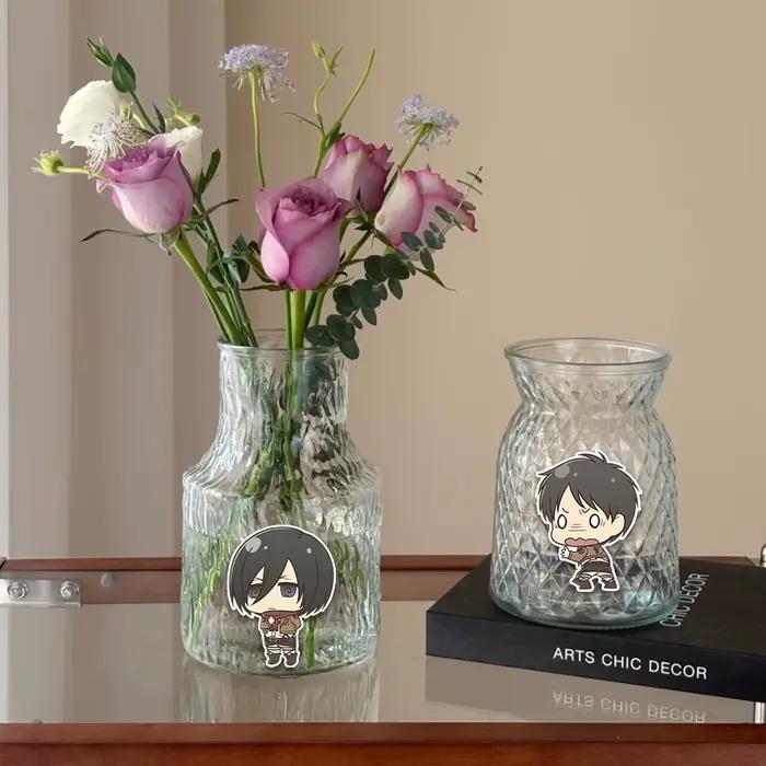 40 pièces d'autocollants Attack on Titan Manga Chibi – Autocollants décoratifs DIY pour scrapbooking