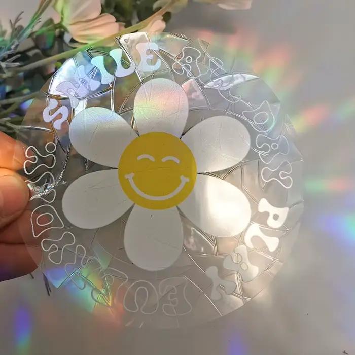 Capteur de soleil Stickers Muraux Fenêtre D'arc-En-Ciel Miroir Autocollant BRICOLAGE