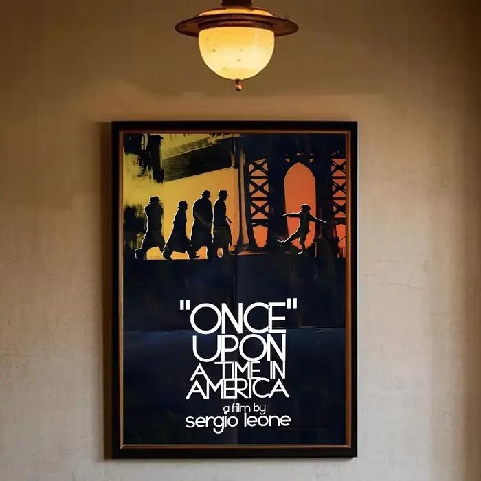 Affiche de film collant il était une fois en amérique
