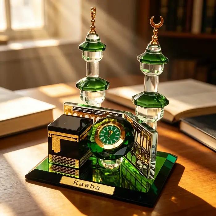 Maquette de la Tour de l'Horloge de la Kaaba en Cristal