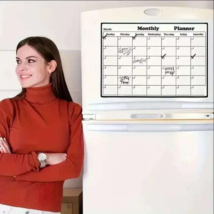  Grand tableau blanc calendrier planificateur réutilisable