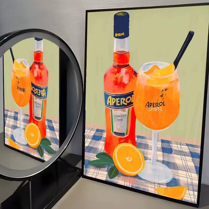 Affiche de vin italien A-Aperol spritz