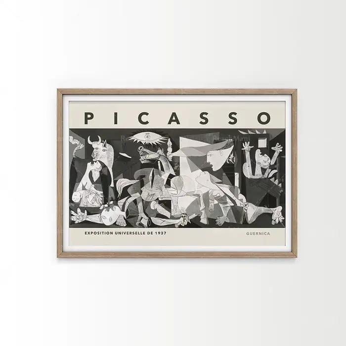 Picasso väggmålFight ar, svartvitt tryck, équipements Picasso tryck, moderna affischer, presentianticorps er, dekoration p252 hemmakontoret,
