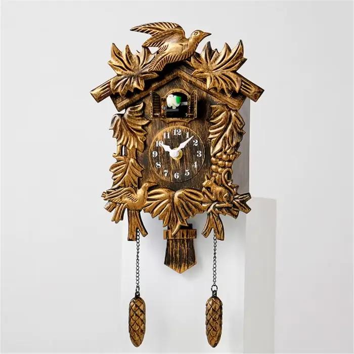 Horloge à pendule amusante en forme d'oiseau coucou