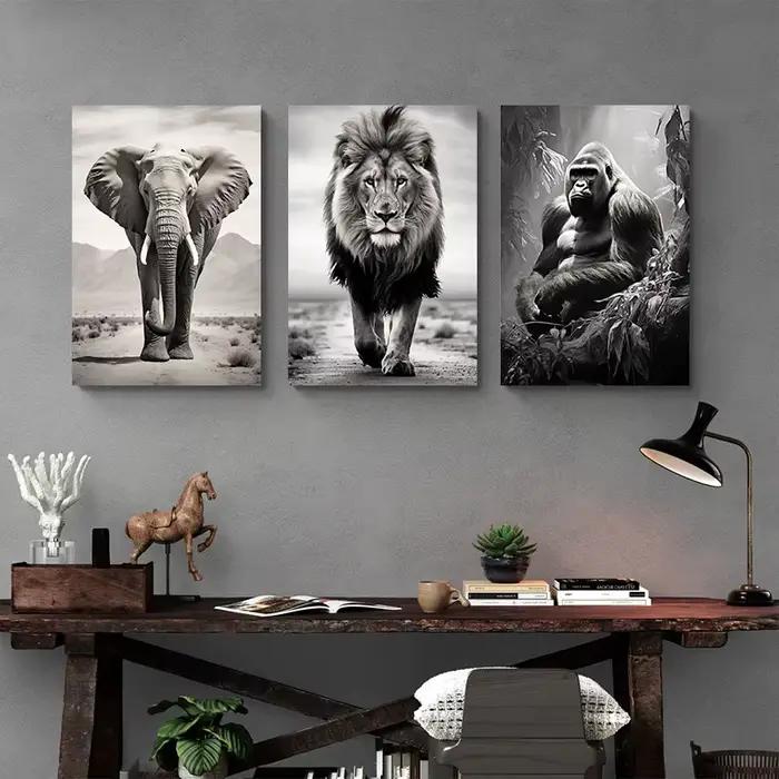 Peintures sur toile de lion
