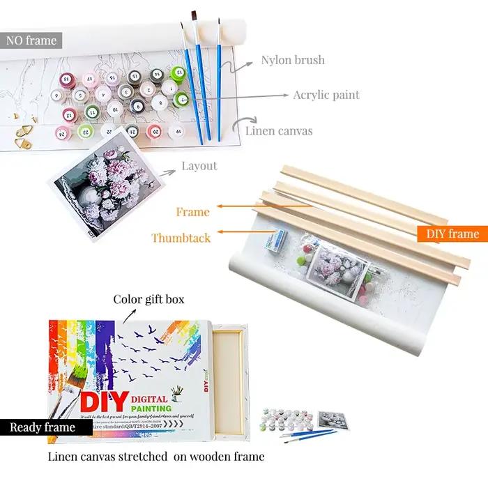 Kits de peinture par numéros de femme