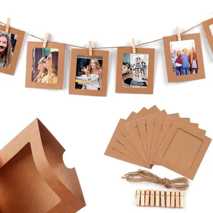 Clip pour cadre photo, Mur photo