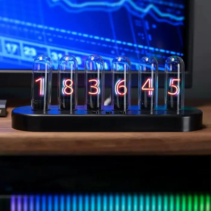 Réveil à tubes Nixie avec animation animée