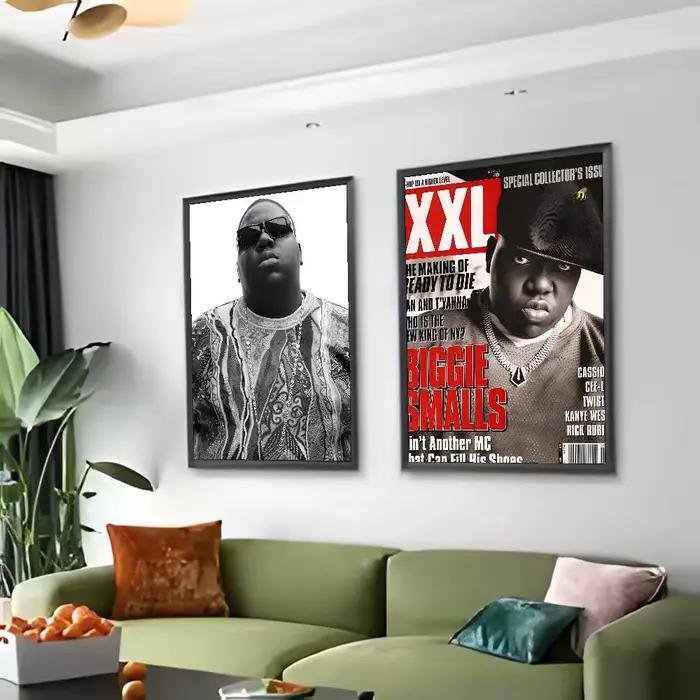 Hip-hop artiste t-le notoire B.I.G-MT chanteur affiche Art peinture