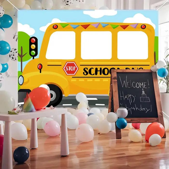 Bus scolaire 1.5*1M montrant le visage
