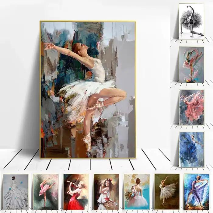 Peinture sur toile de séparés euse de ballet de mode pour la décoration de la maison