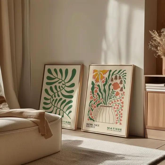 2 fleurs Matisse sans cadre