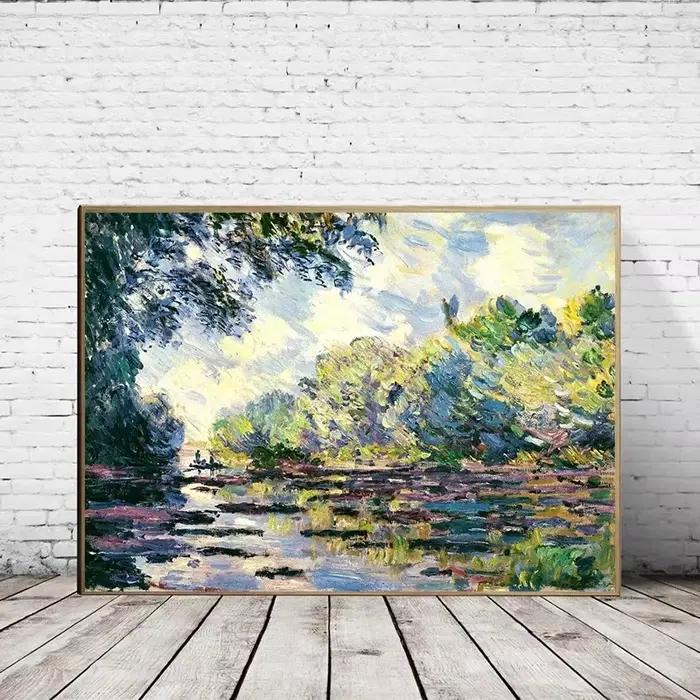 Toile d'artiste célèbre Claude Monet, œuvre d'art romantique, peinture murale, affiches et imprimés, image pour chambre à coucher, bureau, décoration de maison