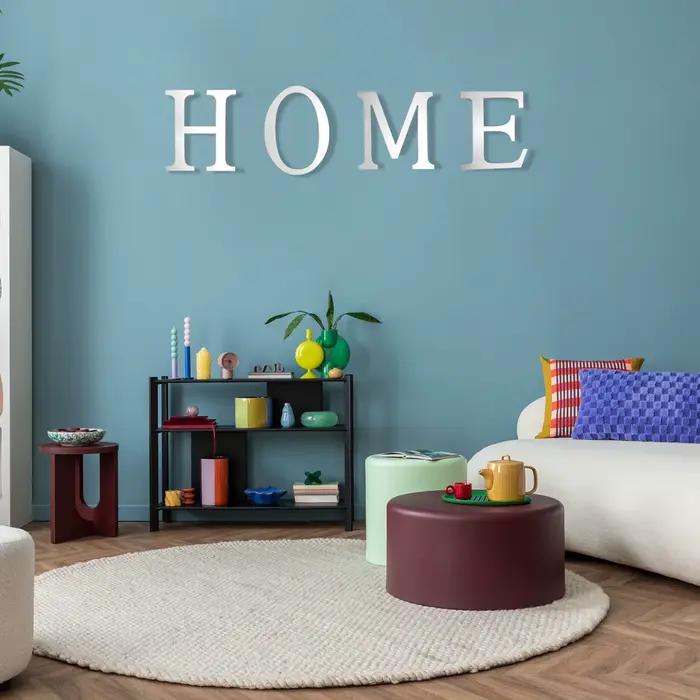 Autocollants muraux 3D en miroir alphabet de 4 pouces, lettres et chiffres autocollants en acrylique pour la maison, décoration artistique murale
