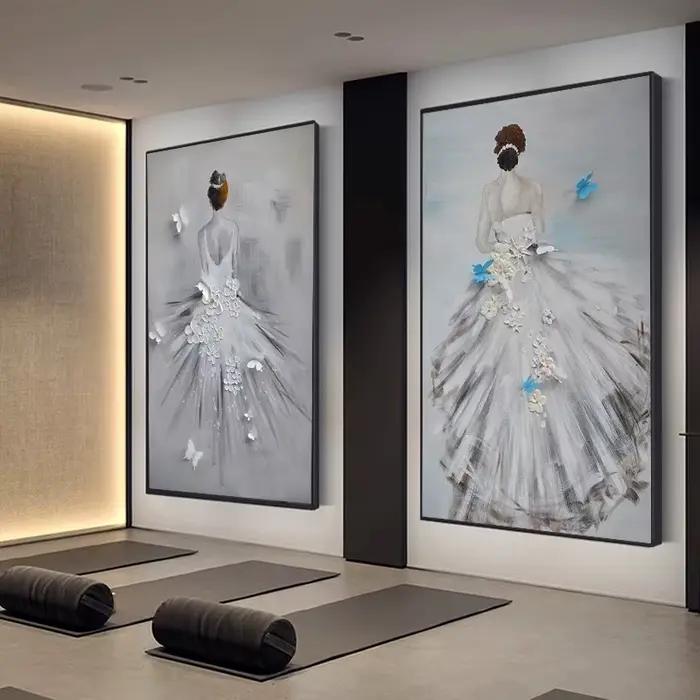 Peinture sur toile de séparés euse de ballet de mode pour la décoration de la maison