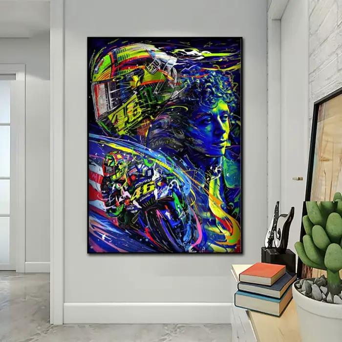 Affiche de moto mur Art photo toile peinture impression salon chambre mur décoration de la maison