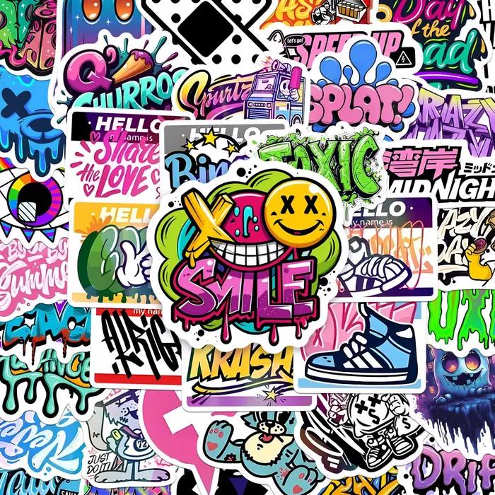 50 autocollants Street Art
