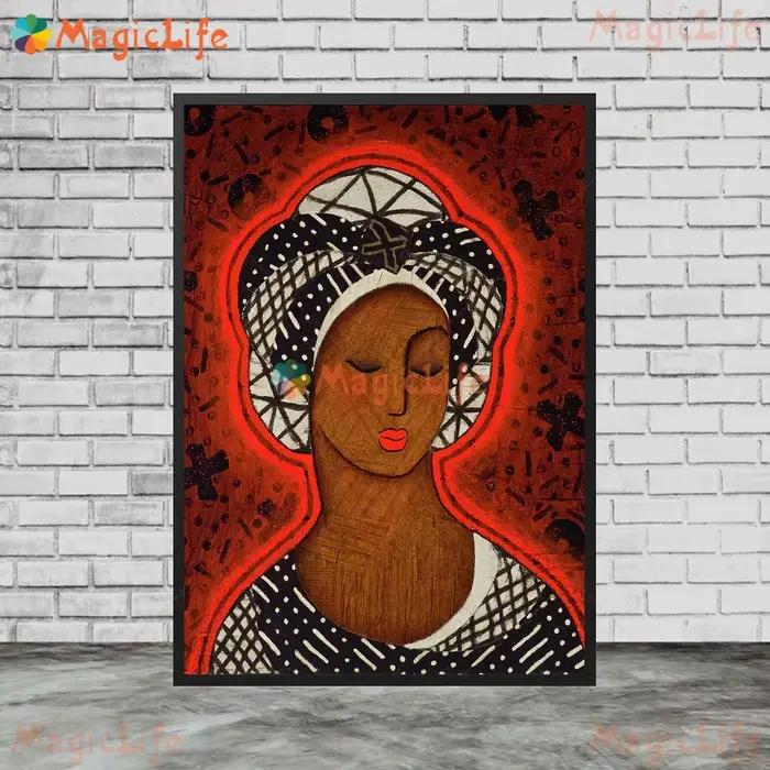 Affiche murale Vintage pour Portrait de fille