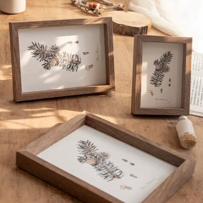 Cadre Photo en bois, boîte d'ombre