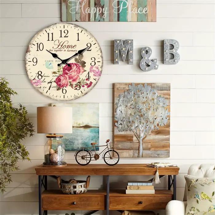 1 Horloge Murale en Bois