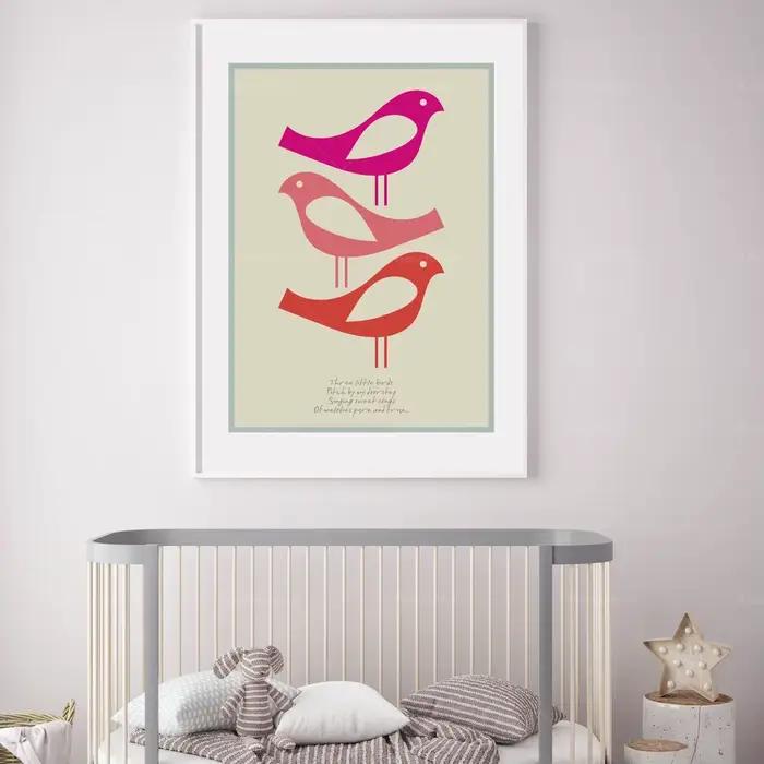 Impression d'art d'oiseaux Be Different