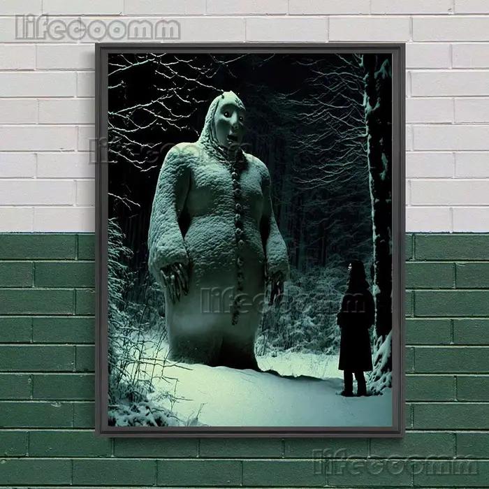 Toile d'art mural Vintage diable des neiges