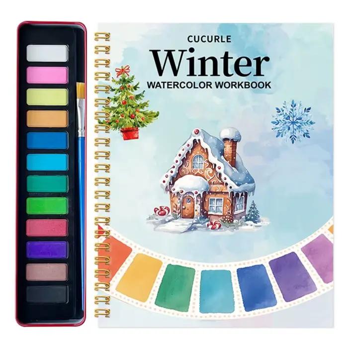 Cahier d'exercices d'aquarelle adapté aux débutants