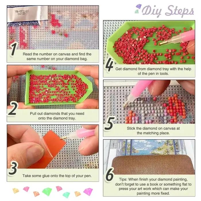 Kits de peinture diamant en résine cristalline