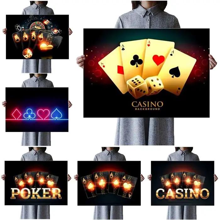 Affiches de cartes à jouer de Bar