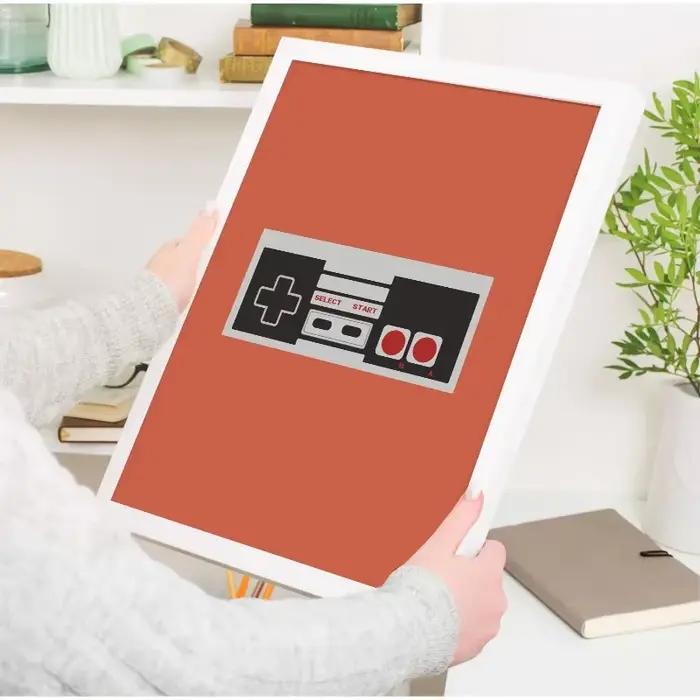 Affiche de jeu vidéo minimaliste