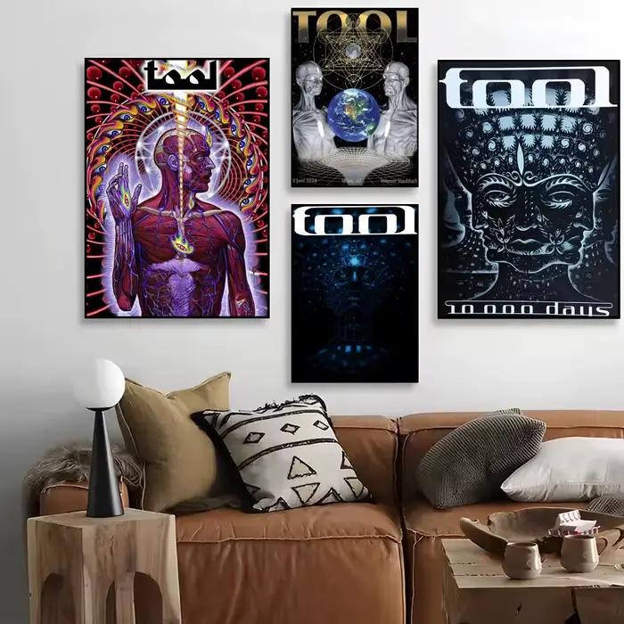 Rock Band t-tool peinture calligraphie impression HD personnalisé toile murale Art affiche Photos pour salon décor à la maison