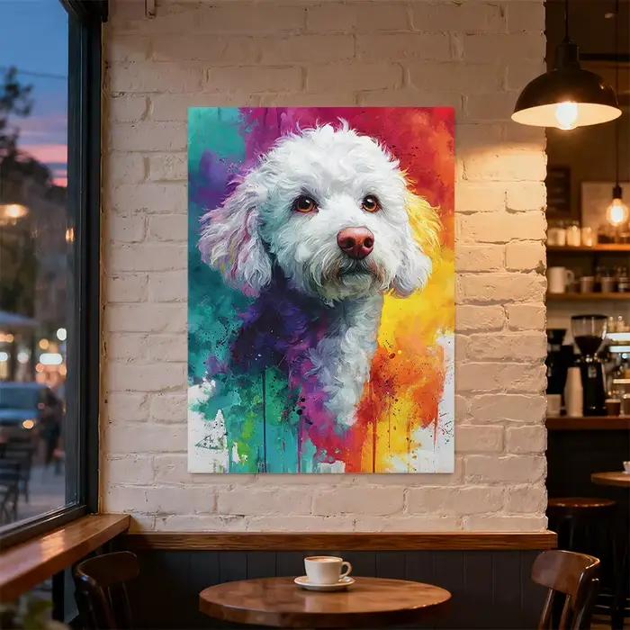 Peinture sur toile aquarelle personnalisée - Décoration murale